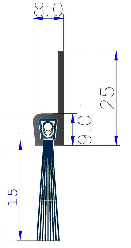 Streifenbürste h515